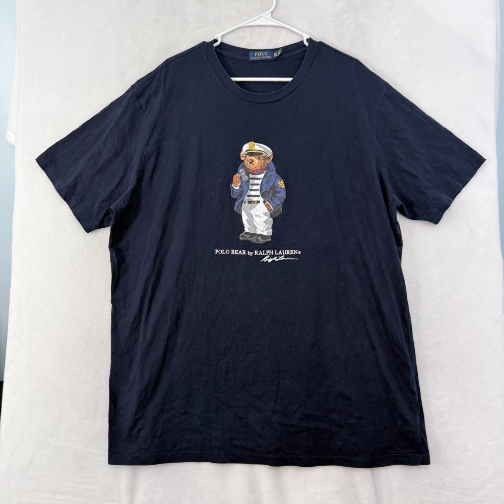 Polo Ralph Lauren T Shirt Mens 2XLT Tall Blue Bear
